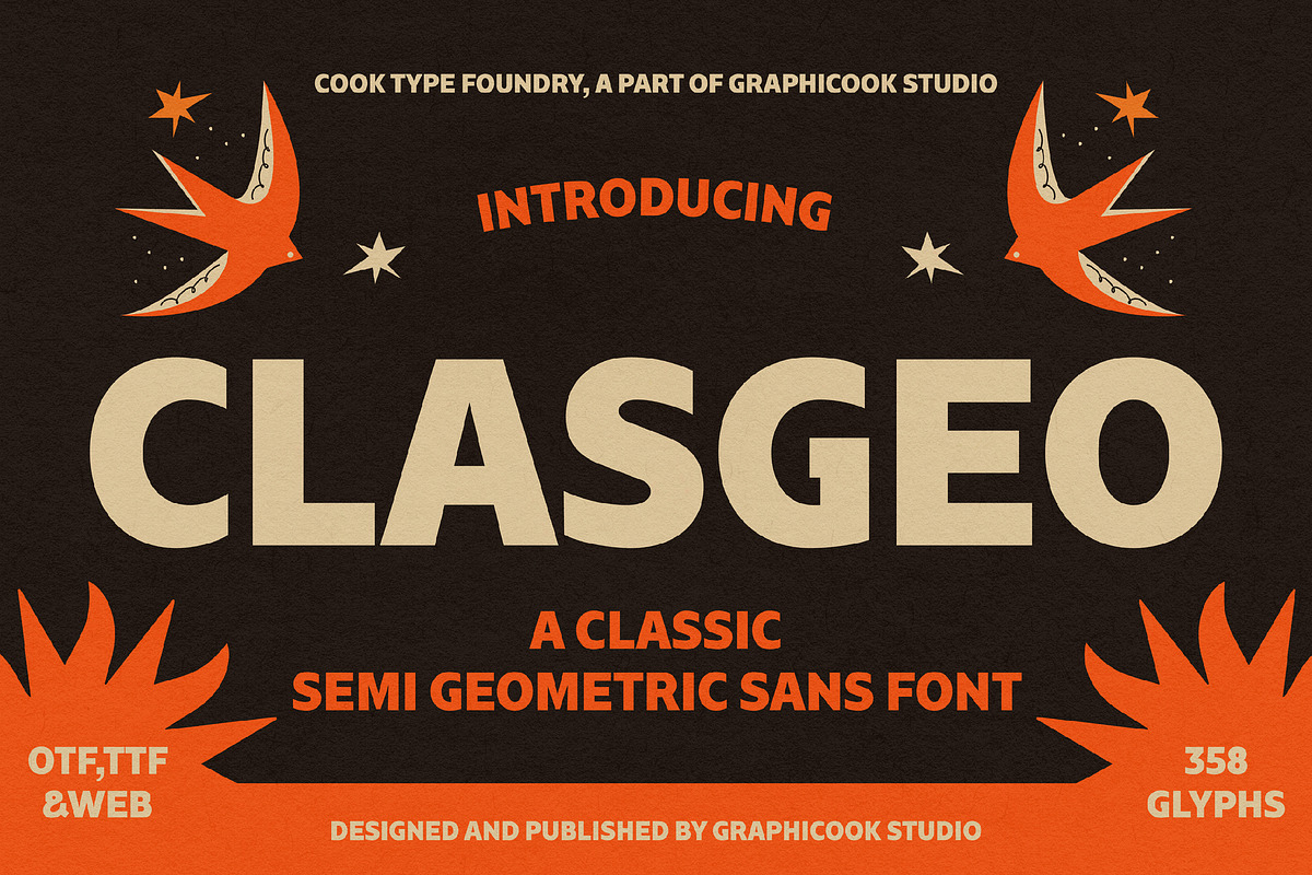 Clasgeo, a Sans Serif Font by graphicook (Photo 1 of 10)