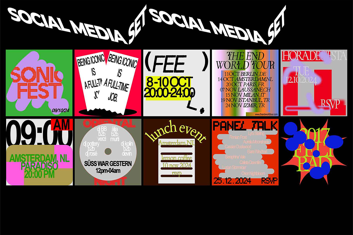 Brutal Social Media Set 10 Template, a Social Media Template by Dirtybarn (Photo 4 of 5)