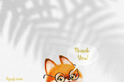 Cute cartoon fox go to school, an Animal Illustration by Azuzlikus (Thumbnail 3 of 3)