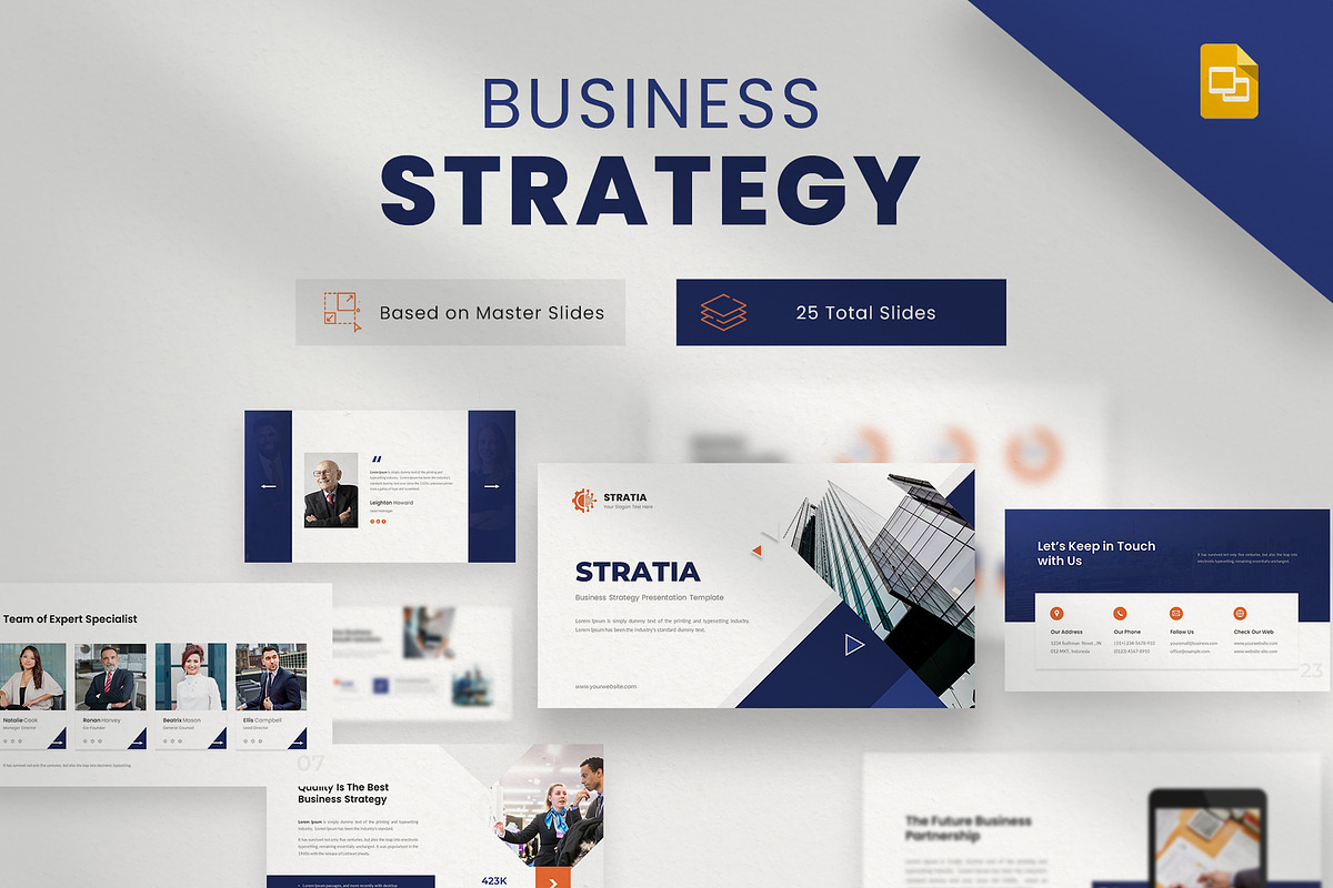 Stratia- Business Strategy Slides, a Presentation Template by Premast (Photo 1 of 3)