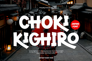 Choki Kighiro - Japan Font, a Handwritten Font by Iqsiart Studio