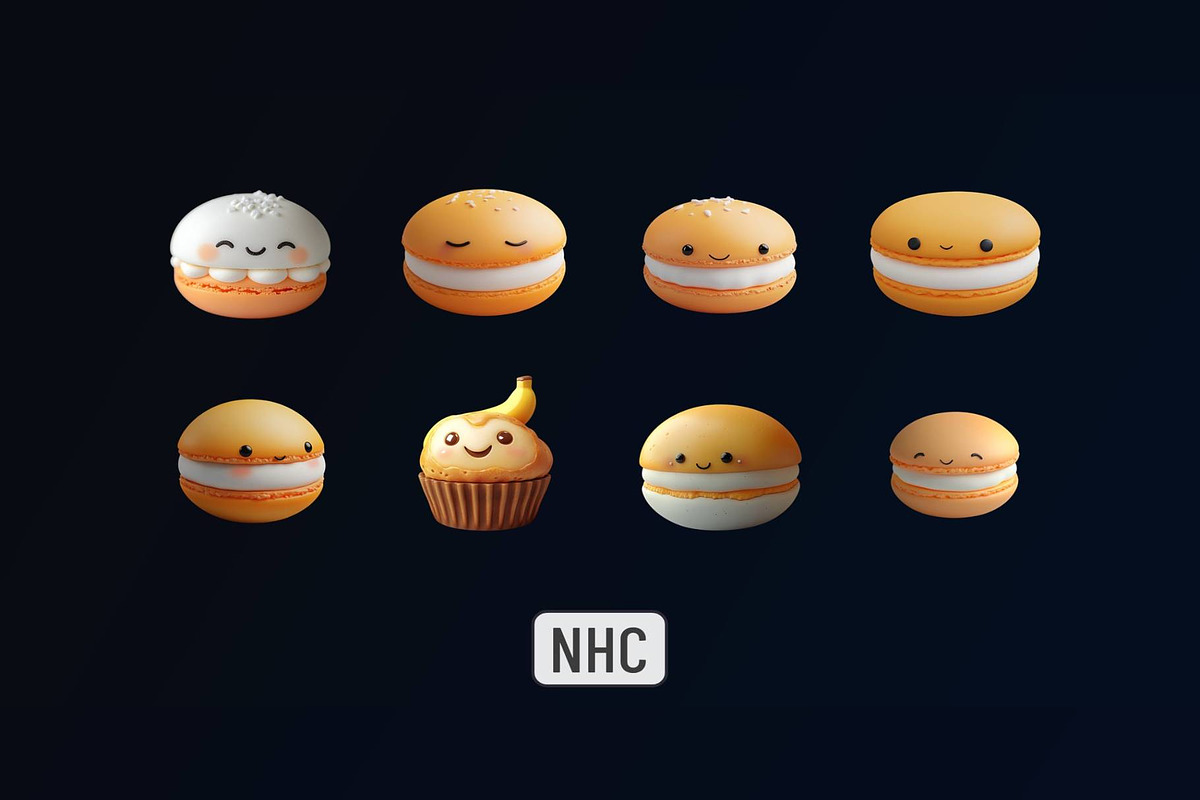 NHC – Cute Sweet Treats, a Food Illustration by New Horizon Creators (Photo 2 of 7)