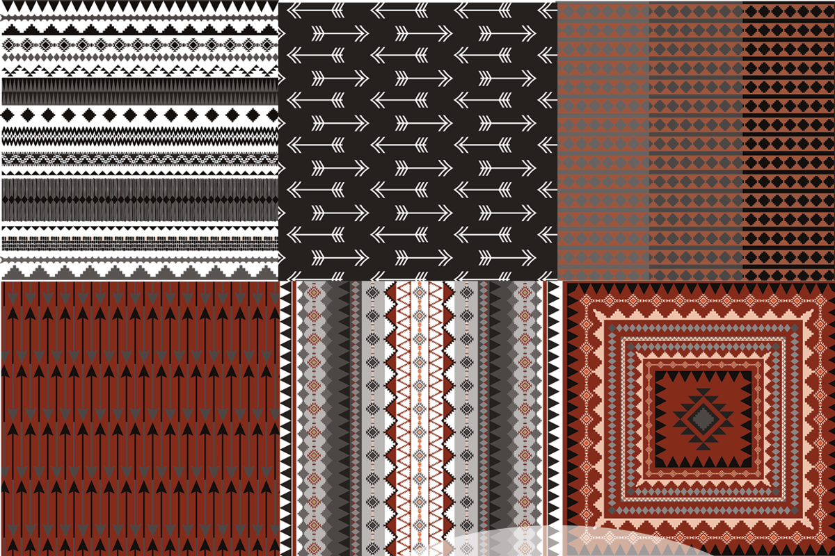Aztec Tribal in Brown and Gray preview 2