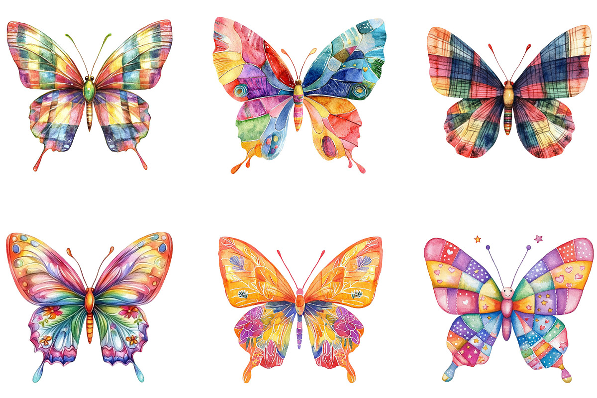 Back to School Butterfly Clipart, a Seasonal Illustration by Designking (Photo 3 of 5)