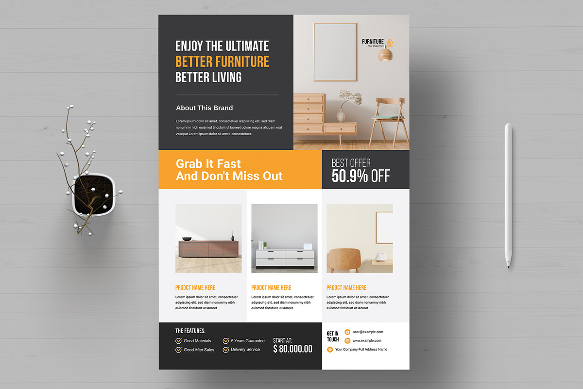 Furniete Modern Furniture Flyer