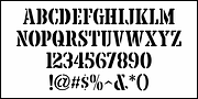 Government Stencil JNL, a Font by Jeff Levine Fonts (Thumbnail 3 of 5)