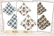Halloween Envelopes Pointed Flap, a Seasonal Illustration by Print Haven Mochi Vintage (Thumbnail 1 of 4)