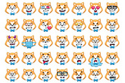 Akita Emoji Set, an Animal Illustration by Cartoon Shop (Thumbnail 7 of 10)