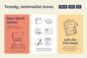 Work Doodles Icons, an Outline Icon by Vectors Market (Thumbnail 4 of 8)