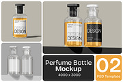 Perfume Bottle Mockup, a Packaging Mockup by Permadi Creative (Thumbnail 1 of 3)
