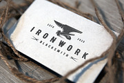 Ironwork Emblem Logo Template, a Branding & Logo Template by vectorwithin (Thumbnail 3 of 3)