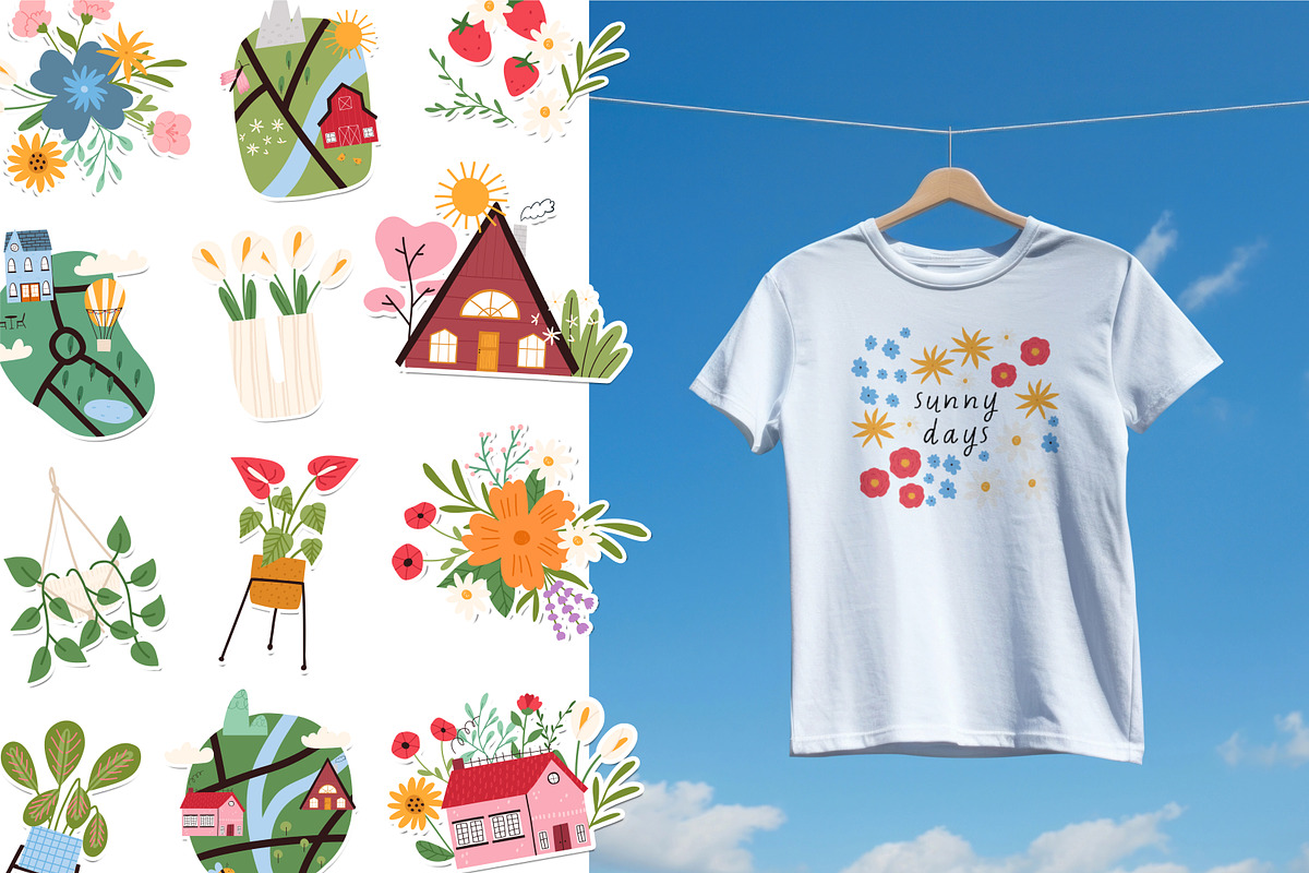 Spring clipart & patterns + Canva, a Seasonal Illustration by Valerie (Photo 10 of 12)