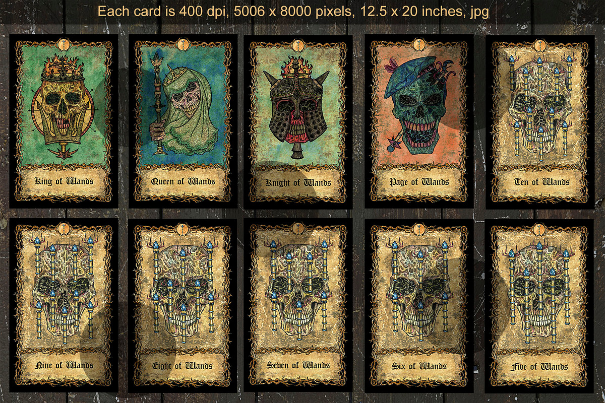 Eternal Bones Tarot colorful, an Illustration by Samiramay (Photo 6 of 9)