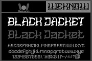 Black Jacket font, a Font by weknow (Thumbnail 1 of 8)