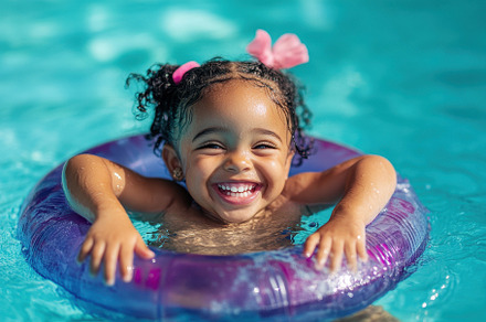 Overjoyed little girl smiling, a Photo by Pavel_design