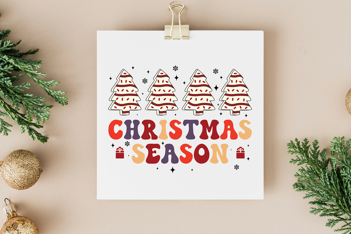 Christmas Party - Retro Font, a Sans Serif Font by Mini_World (Photo 5 of 5)