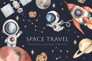 Space travel, an Object Illustration by NellyaEgorova