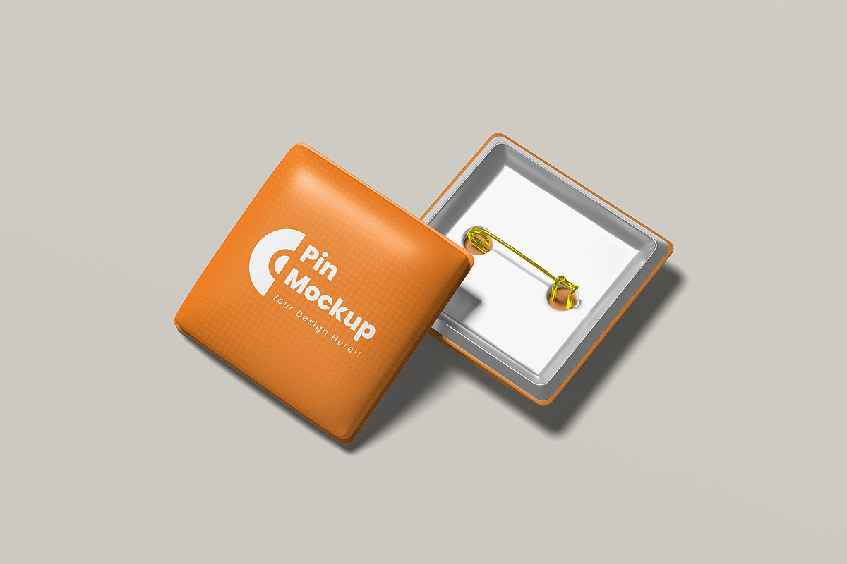 Pin Mockup, a Product Mockup by ZifaraDesign (Photo 5 of 5)