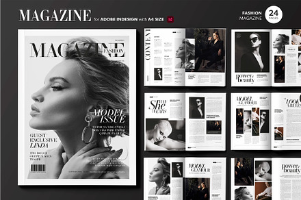 Fashion Magazine Template, a Flyer Template by BrandPacks
