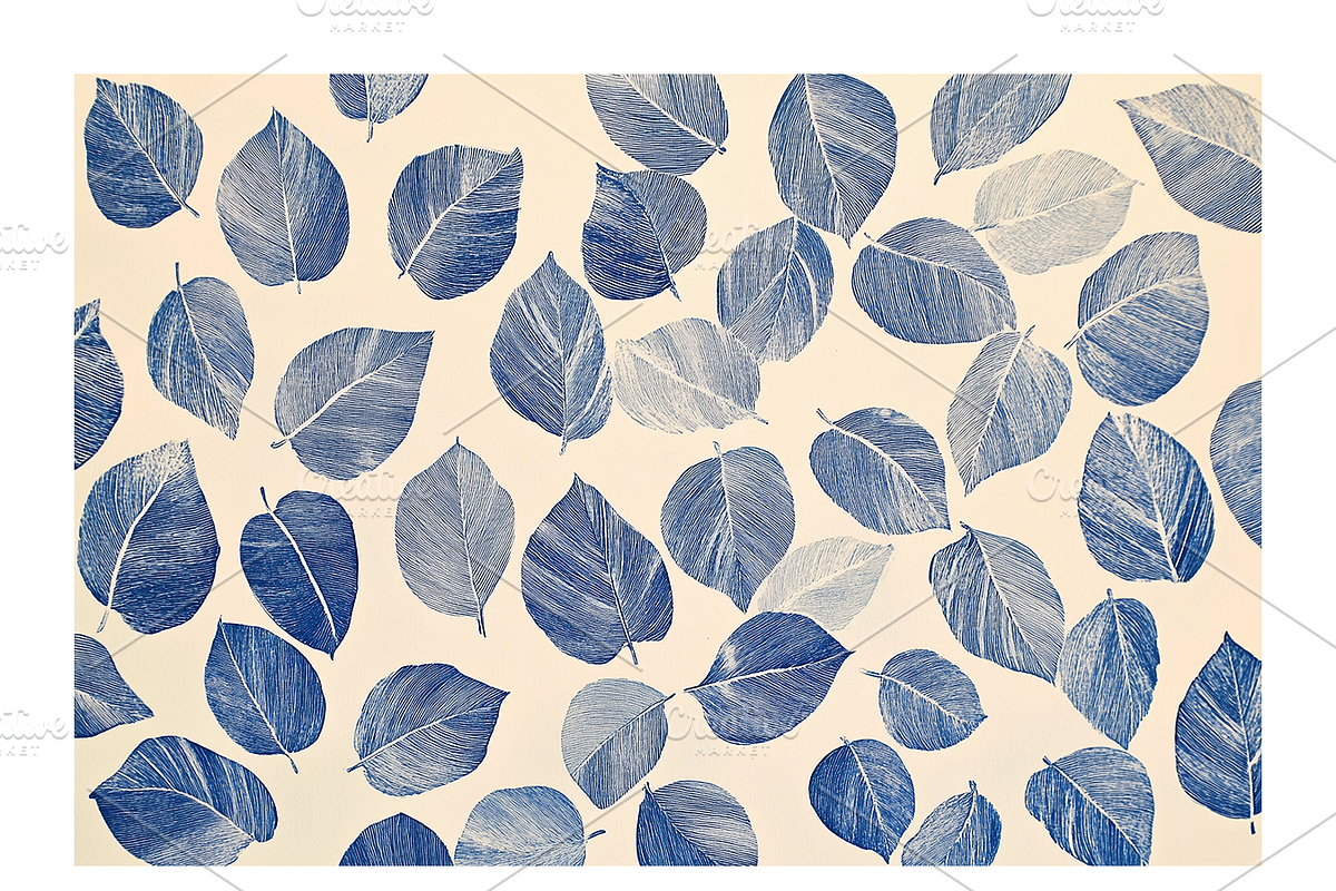 Blik Co. Organic Leaf Patterns, a Texture Illustration by milatovar (Photo 11 of 24)