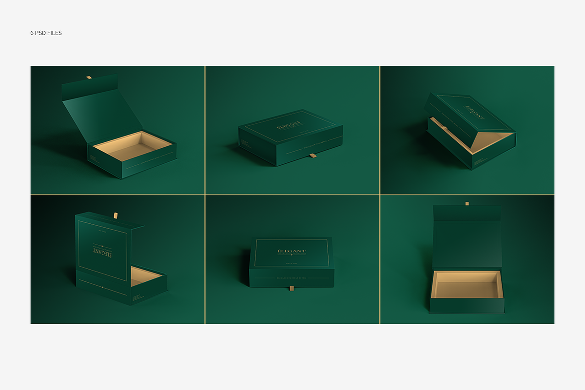 Magnetic Gift Packaging Box Mockups, a Packaging Mockup by shaikerintu (Photo 5 of 17)