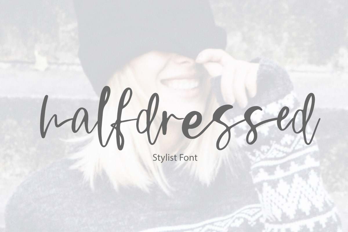 Halfdressed | stylist font