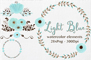 Watercolor hand-painted Elements, an Illustration by Li Zamperini (Thumbnail 1 of 5)