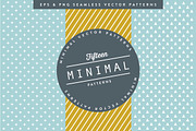 Fifteen Minimal Patterns, a Pattern Graphic by Lemonly (Thumbnail 1 of 4)