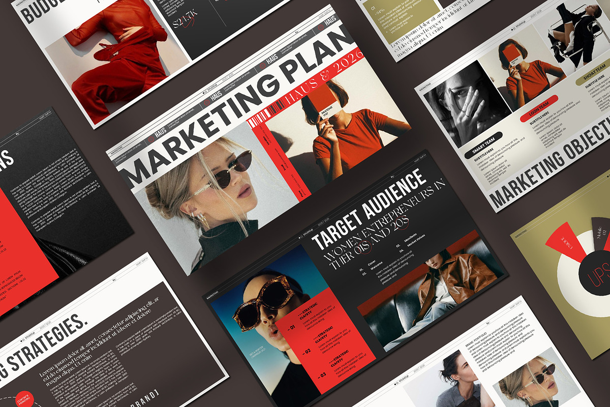 HAUS Marketing Plan Template, a Presentation Template by Aura Agency (Photo 2 of 11)
