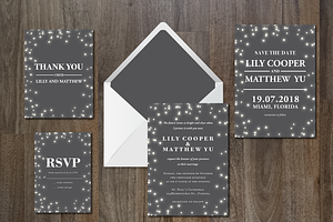 Wedding Invitation Suite Dreamy