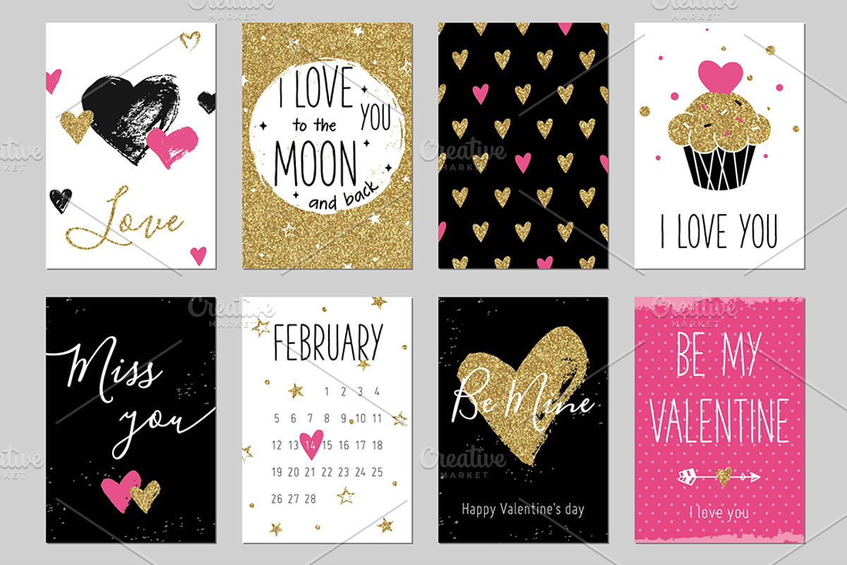 Valentine Day Collection, an Object Graphic by Paper Cards
