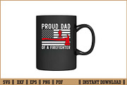 Proud Dad of a Firefighter SVG File, an Illustration by Handy Arts Studio (Thumbnail 3 of 3)