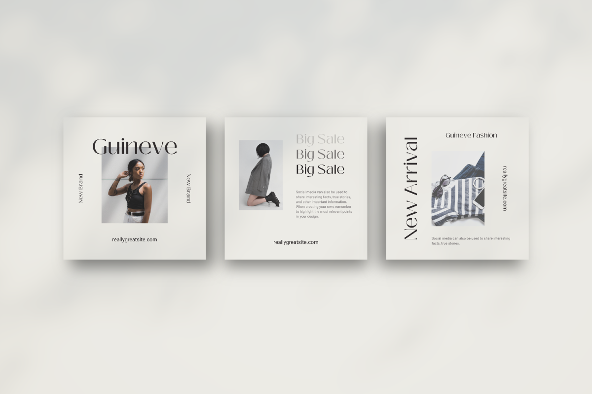 Guineve Fashion - Canva Instagram, a Social Media Template by Inkofert (Photo 3 of 11)