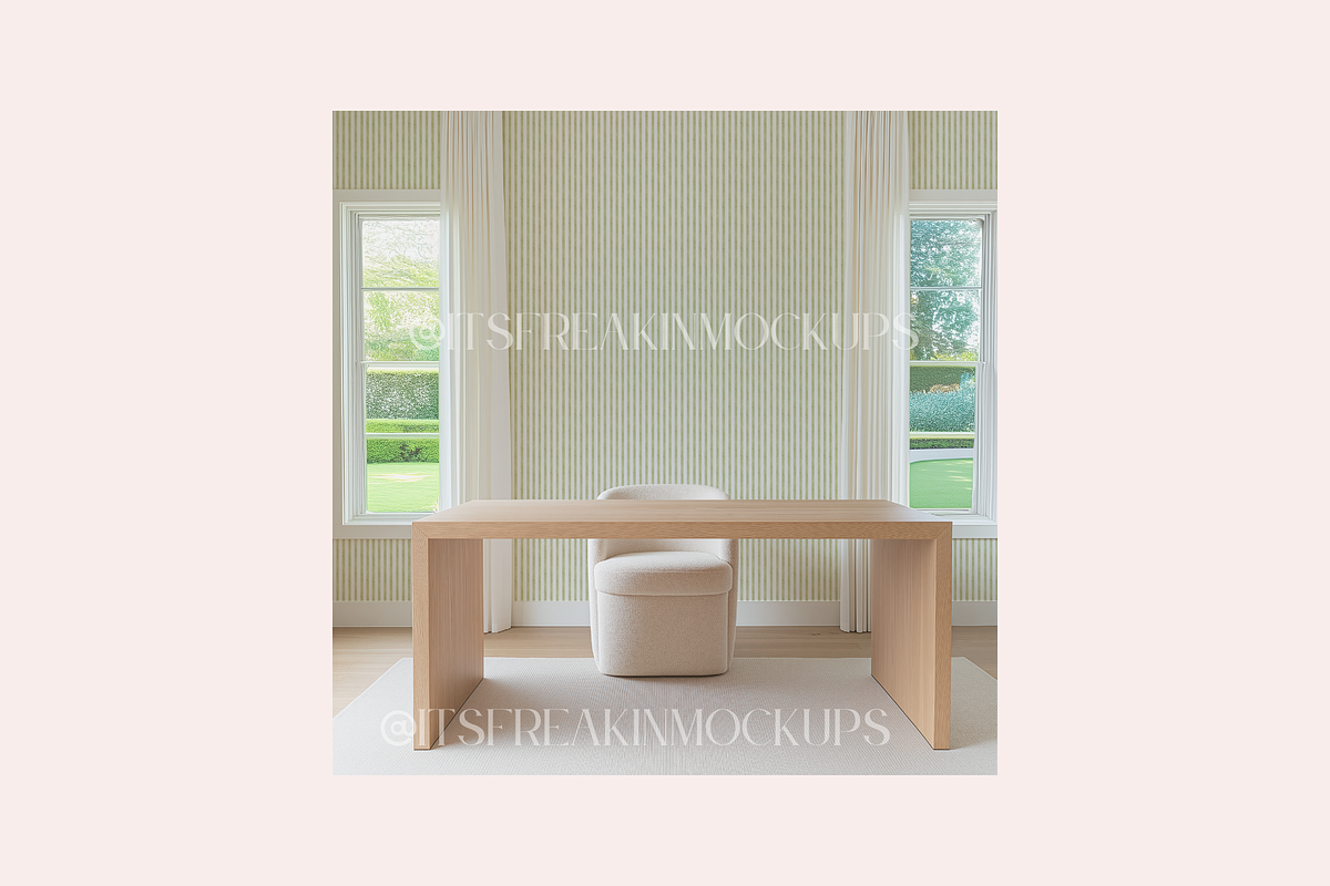 Office Wallpaper Mockup PSD, a Household Mockup by ItsFreakinMockups (Photo 4 of 5)