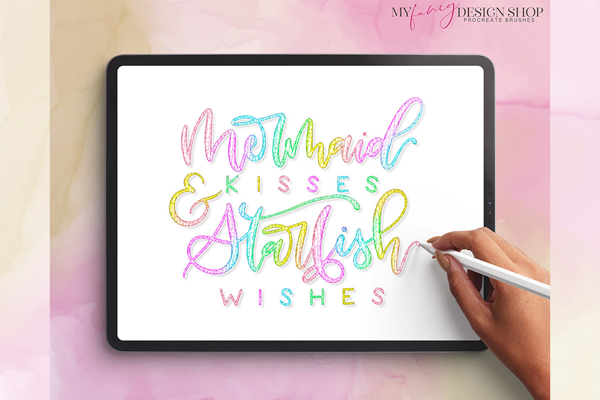 Procreate Scales Texture Brush Set, a Brush Add-On by My Fancy Design Shop (Photo 5 of 9)