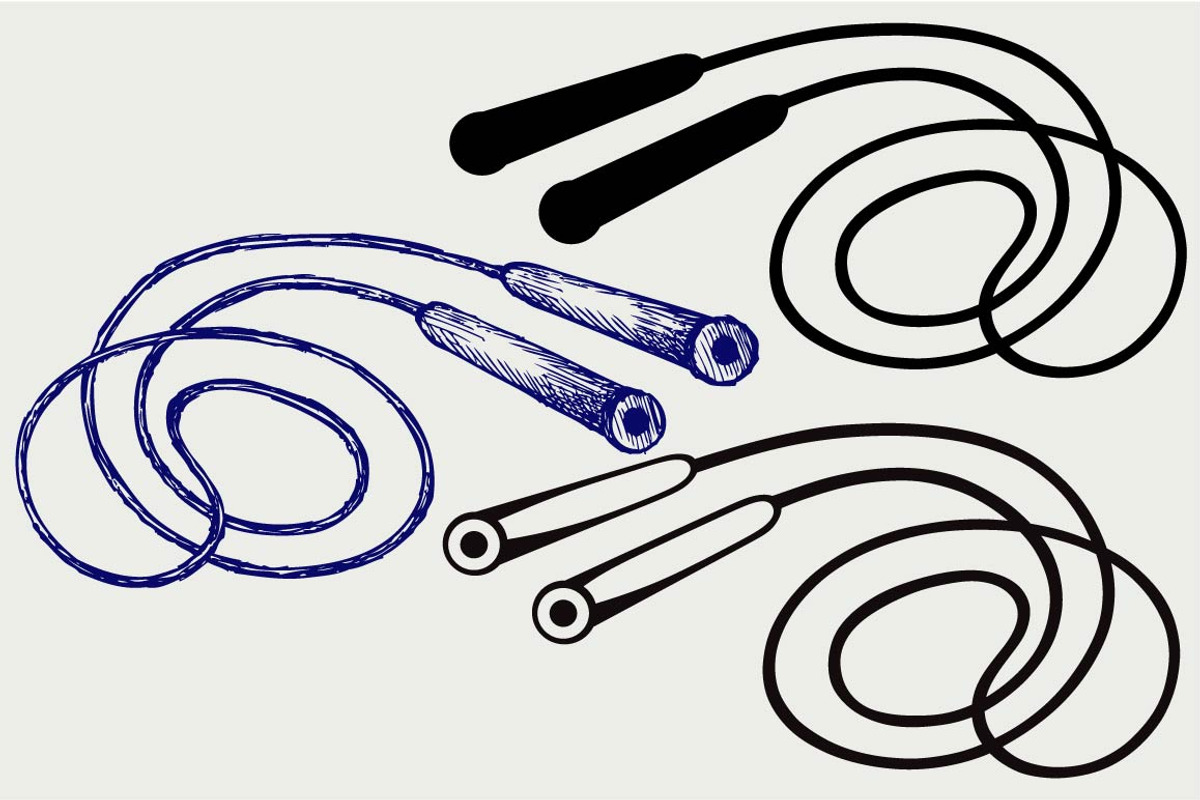 Skipping rope SVG, an Outline Icon by LineworkStock