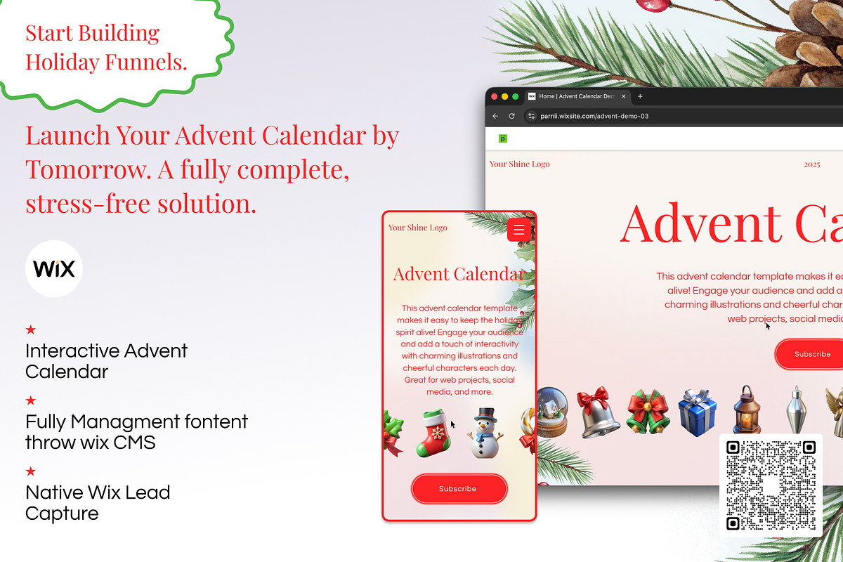 Wix Advent Calendar: Lead Funnel