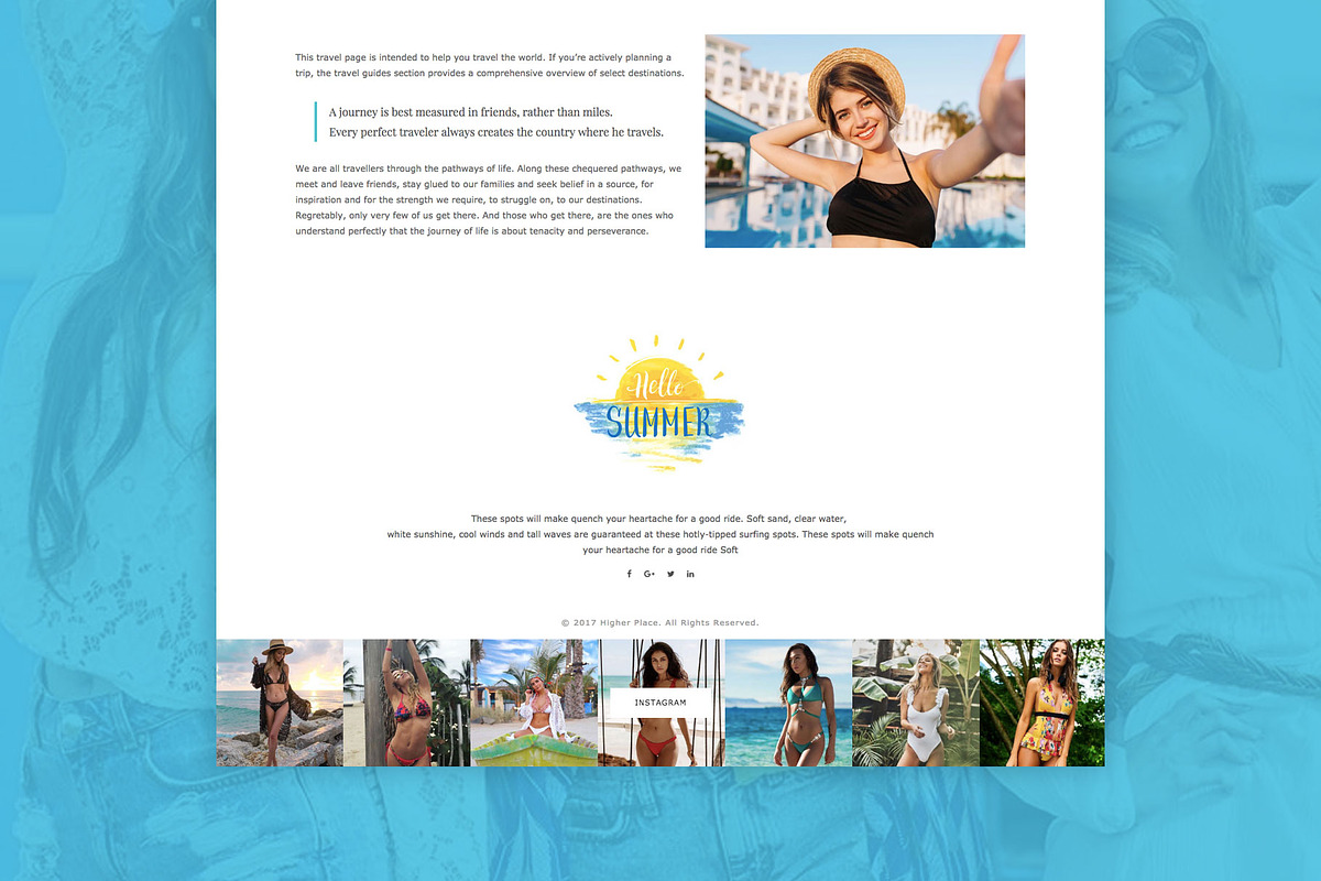 Summer Holiday - Travel Blog, a WordPress Template by EasyBlog Themes (Photo 5 of 5)