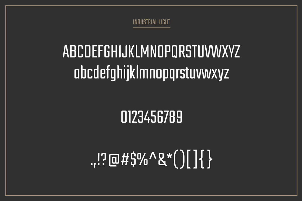 Industrial Font Collection preview 4