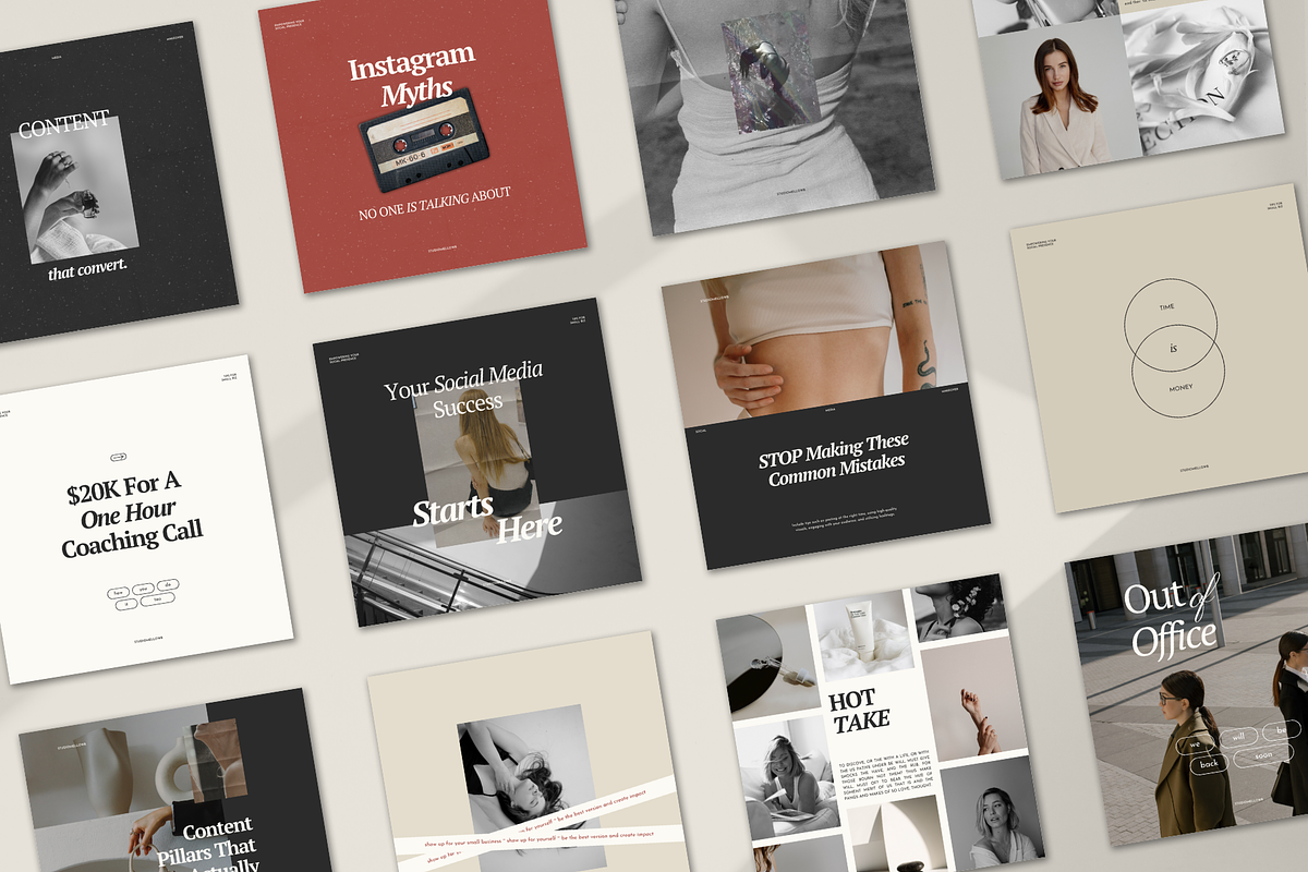 JOELLE Aesthetic Instagram Templates, a Social Media Template by Studio Mellow B (Photo 6 of 7)