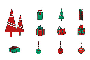 Christmas Decor Illustration Set, a Templates & Theme by studiogstock