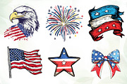 Patriotic Stars & Stripes Sublimatio, an Illustration by CreationArt (Thumbnail 4 of 5)