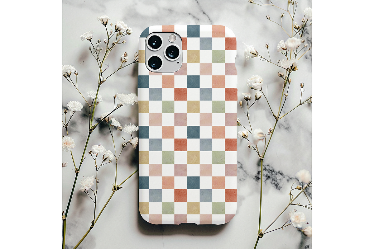 Serene Pastel Grid Seamless Pattern, a Pattern Graphic by OwlAndFern (Photo 10 of 11)