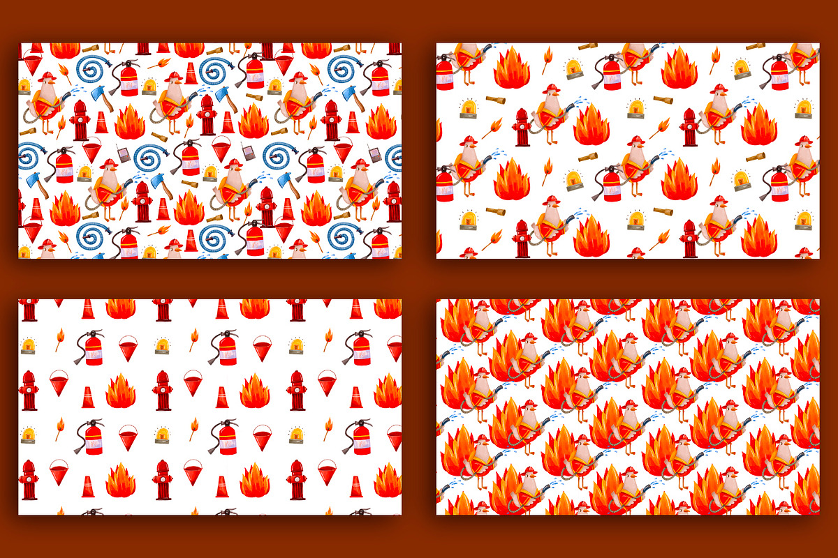 Firefighter Goose Clipart Set, a Technology Illustration by the_myro (Photo 3 of 13)
