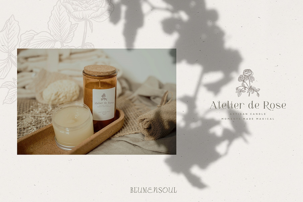Vintage Flower Icons - Logo Elements, an Illustration by BlumenSoul (Photo 7 of 7)