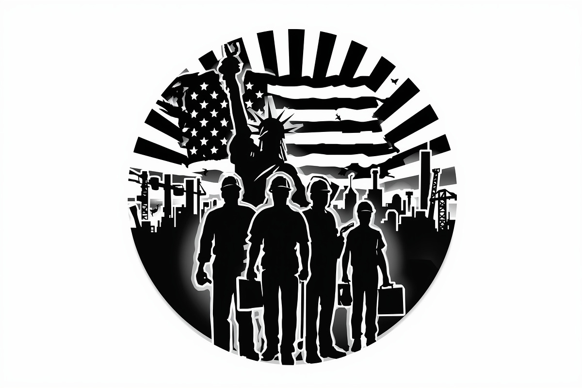 America Worker Vector Bundle, an Illustration by jahid234 (Photo 4 of 21)