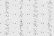 Procreate flower stamp, garden, a Brush Add-On by AnnaPolitmerskaja (Thumbnail 3 of 5)