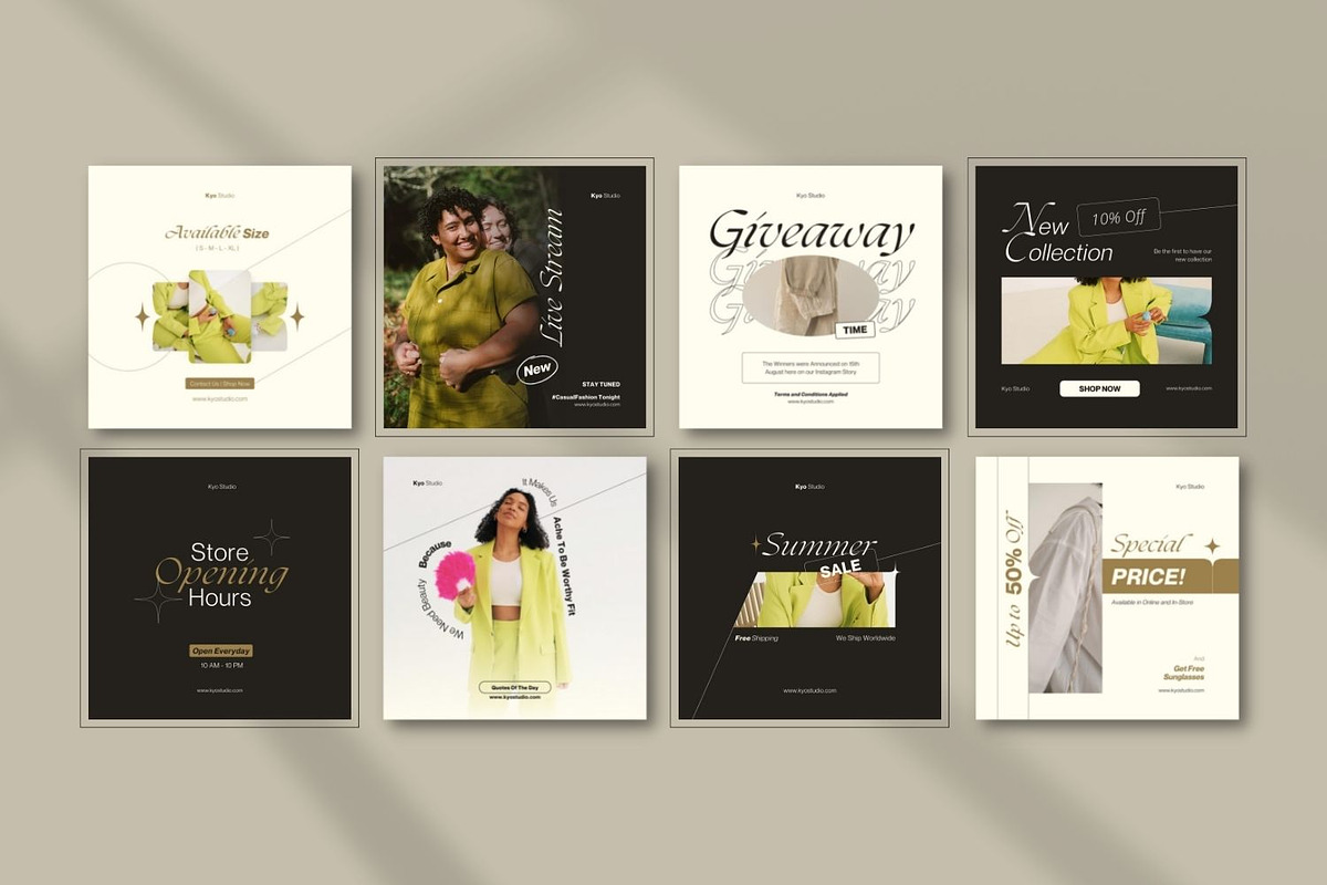 KYO | Social Media Kit Canva PS, a Social Media Template by Hydric Design (Photo 3 of 5)