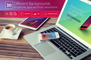30 Backgrounds - iphone, ipad & imac, a Texture Graphic by Asaelv Shop! (Thumbnail 1 of 5)