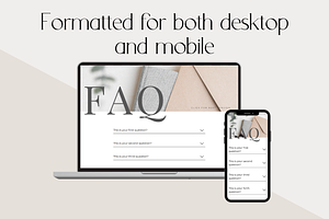 Showit FAQ Page Add-On Template